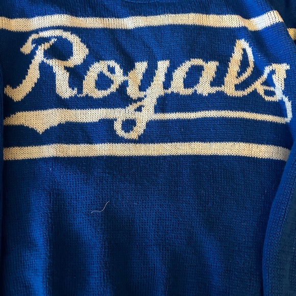 Vintage 1980s MLB Cliff Engle Kanas City Royals Sweater - Size “Adult” Medium - Picture 2 of 6